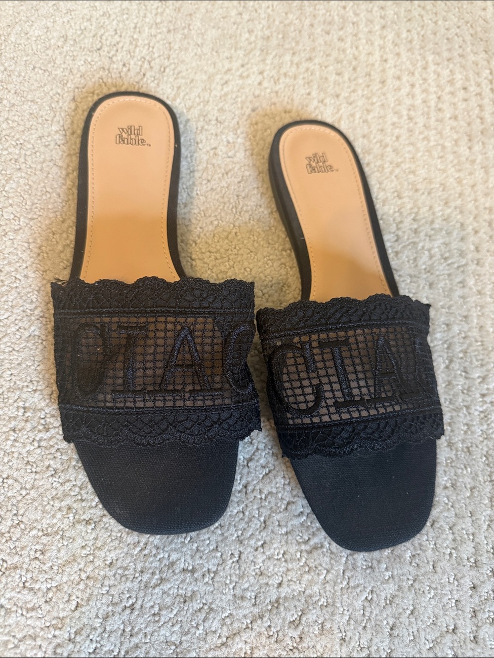 Wild Fable Black Lace CIAO Slides